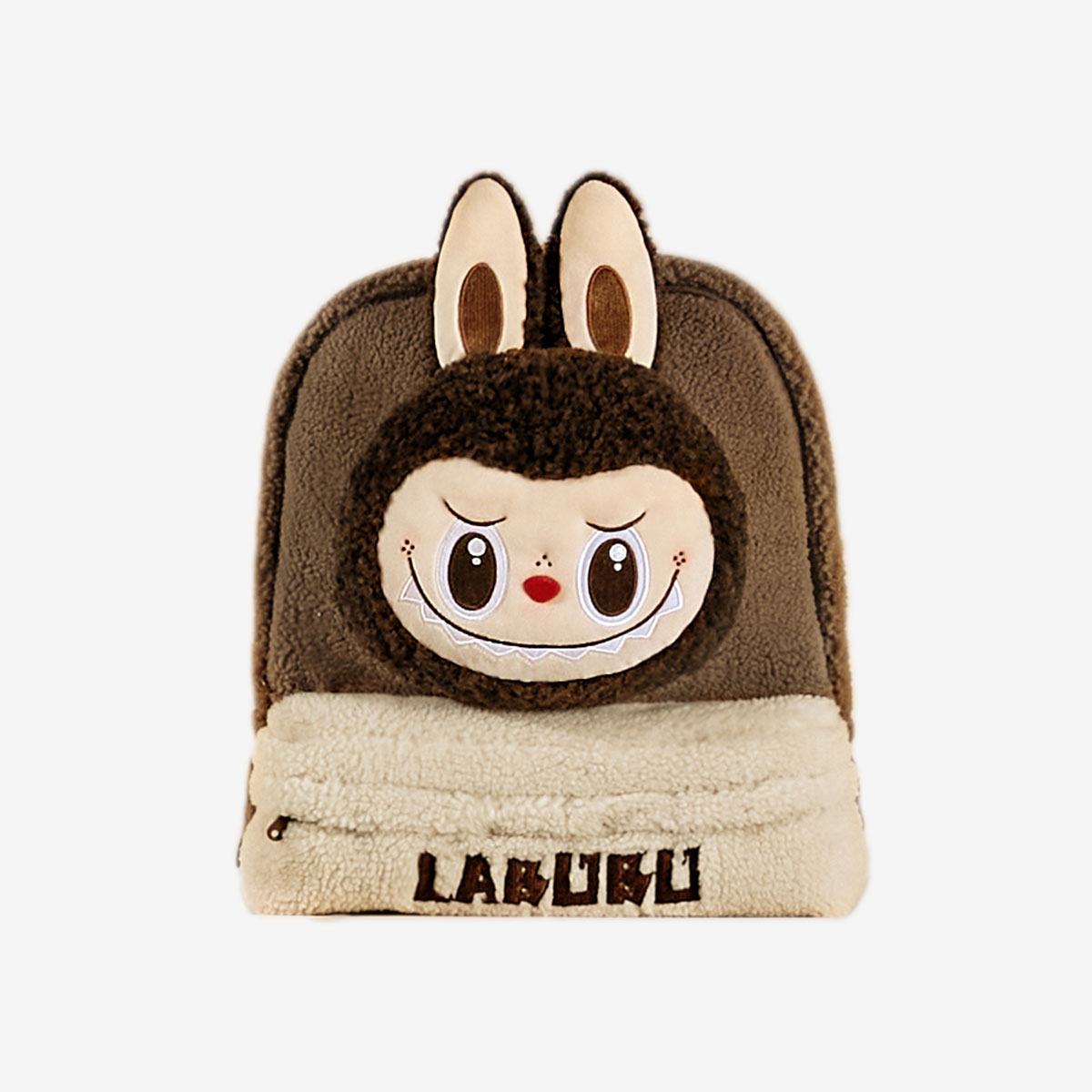 LABUBU Classic Bag Series-LABUBU Berber Fleece Backpack (Brown) | VQR936754 Backpack | VQR936754