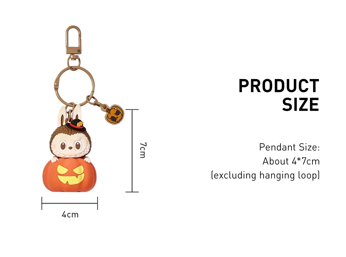 LABUBU Happy Halloween Party Series- LABUBU Luminous Pumpkin Pendant | ZMY381507 Pendant | ZMY381507