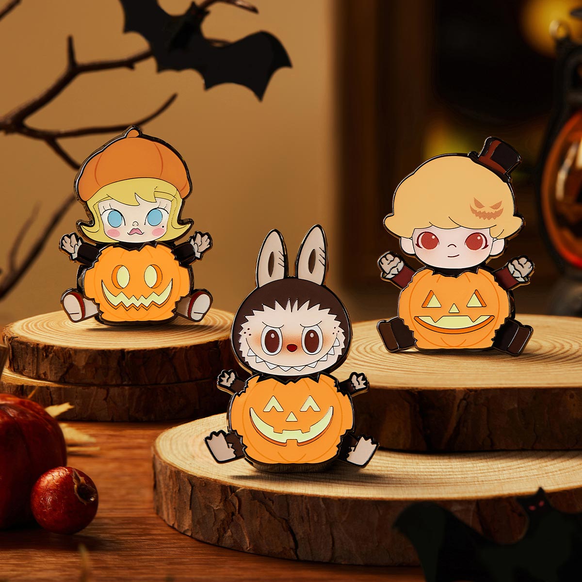 LABUBU Happy Halloween Party Series- LABUBU Pumpkin Fridge Magnet Badge | GOP398451 Fridge Magnet | GOP398451