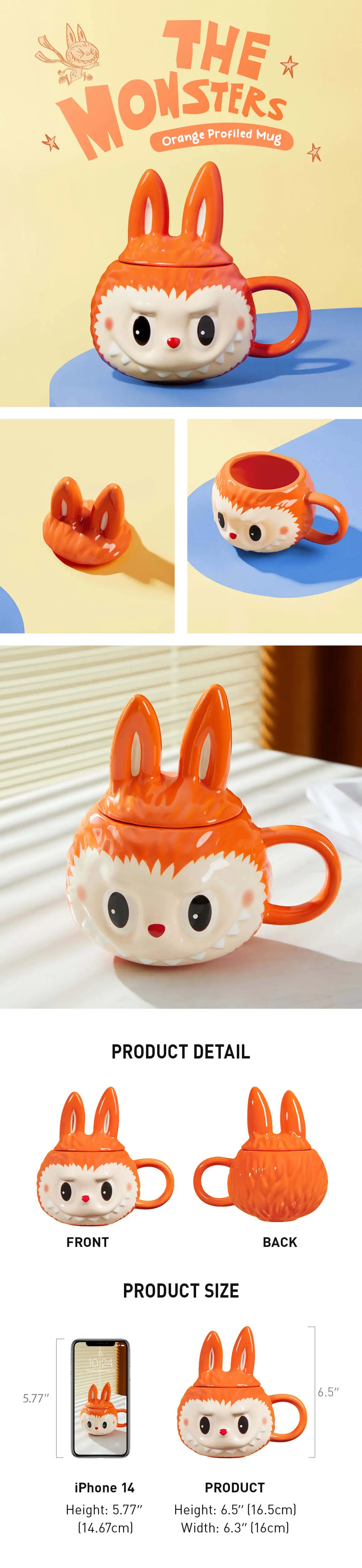 LABUBU Originals - Orange Profiled Mug | VRB891347 Mug | VRB891347