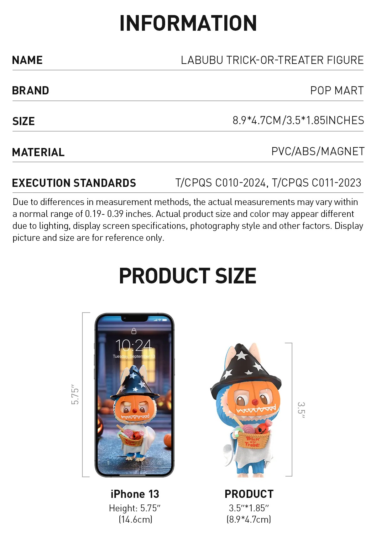 LABUBU Trick-or-Treater Figure | LNB136805 Figure | LNB136805