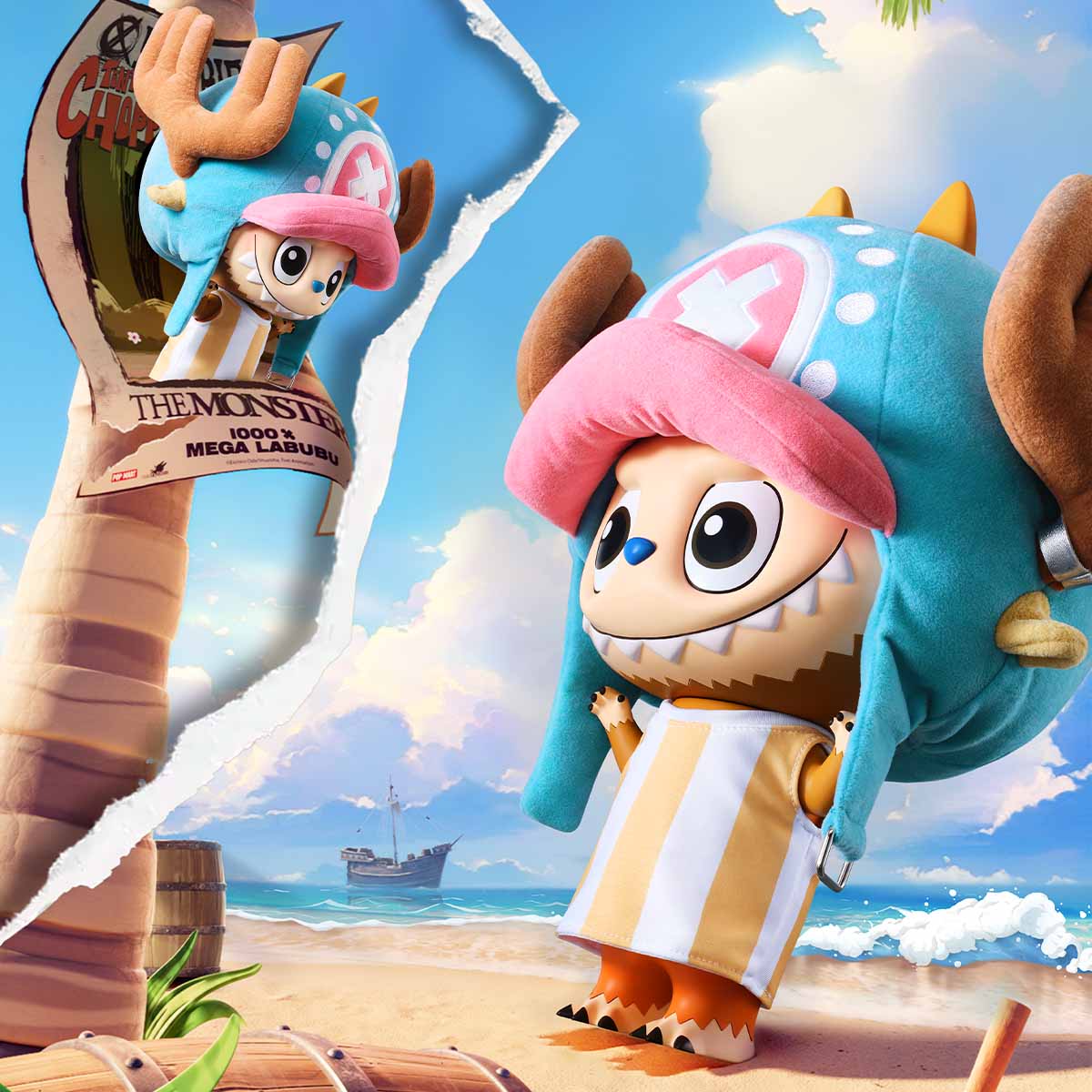 LABUBU MEGA LABUBU 400% TONY TONY CHOPPER | TBW926758 Mega | TBW926758
