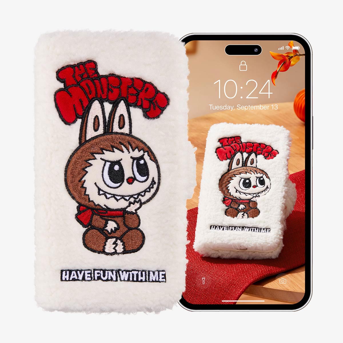 LABUBU THE MONSTERS Classic Series-Plush Flip Phone Case | UXM126378 Phone Case | UXM126378