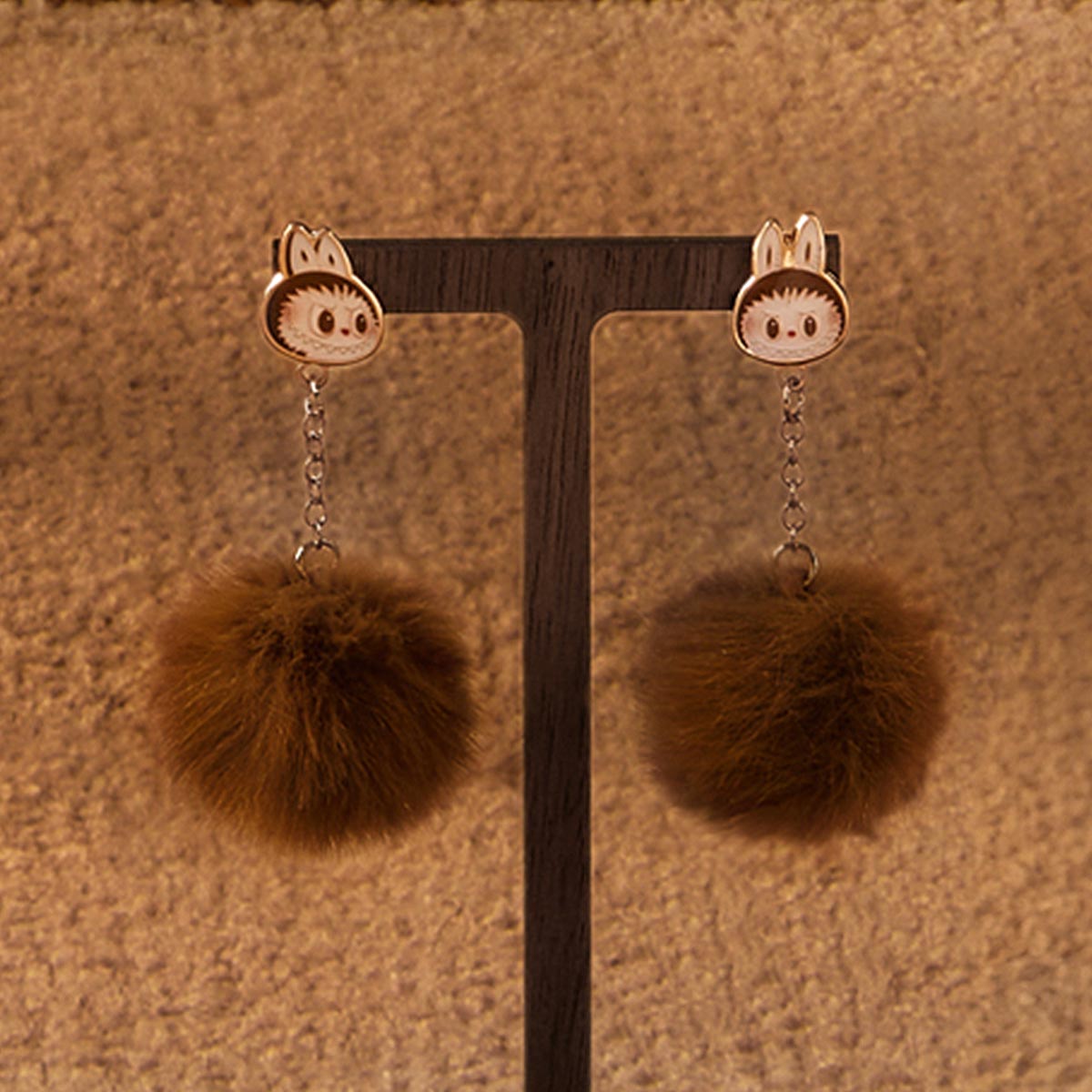 LABUBU Warm Fluffy Holiday Series-LABUBU Pompom Earring | QRL417906 Earring | QRL417906