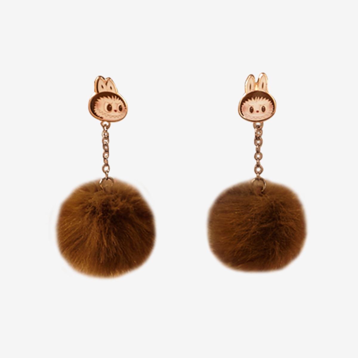 LABUBU Warm Fluffy Holiday Series-LABUBU Pompom Earring | QRL417906 Earring | QRL417906