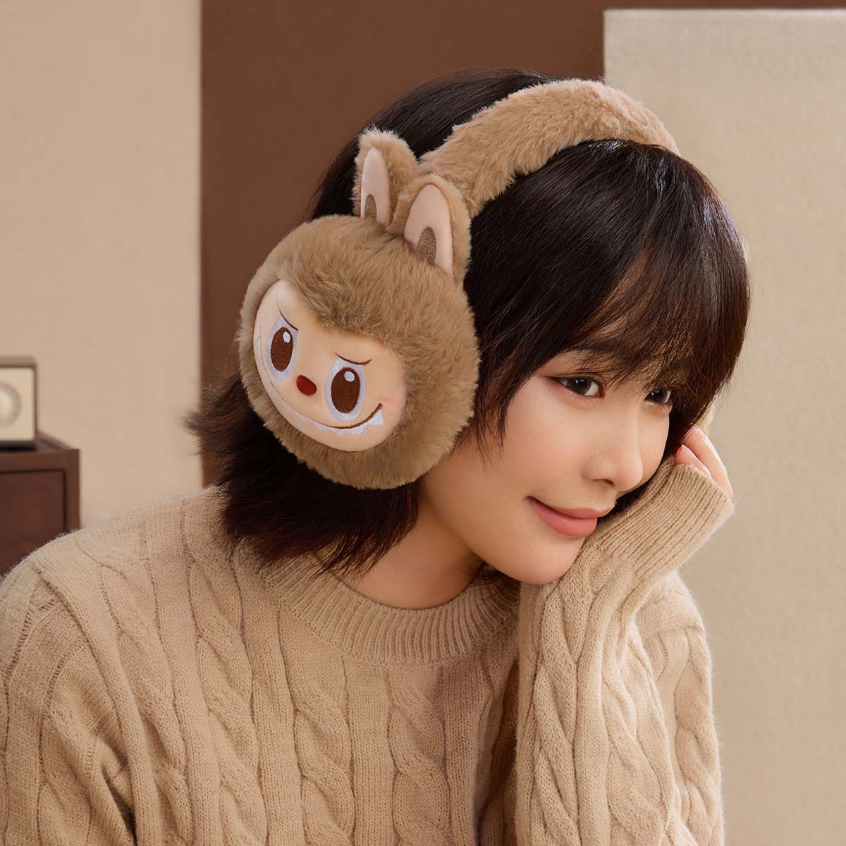 LABUBU Warm Fluffy Holiday Series- LABUBU Plush Earmuffs | JZX597164 Earmuffs | JZX597164