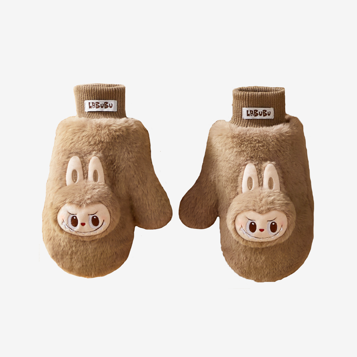 LABUBU Warm Fluffy Holiday Series- LABUBU Plush Gloves | KWX039678 Gloves | KWX039678
