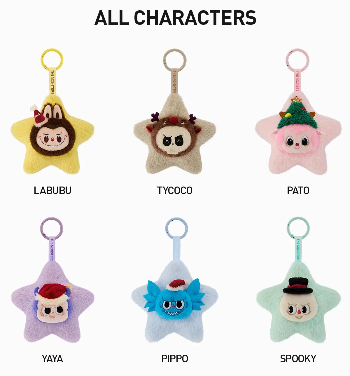 THE MONSTERS Classic Series-Sparkly Plush Pendant Blind Box USA 20869ZRYH