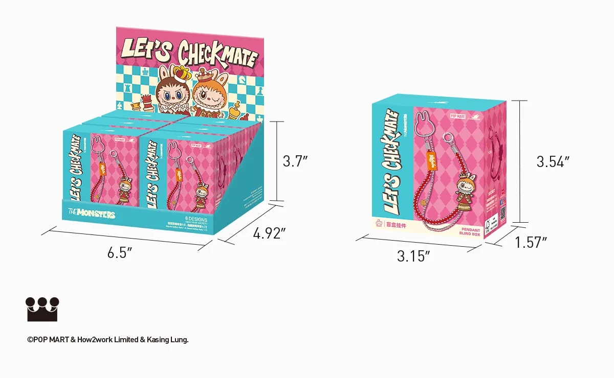 THE MONSTERS Let's Checkmate Series-Pendant Blind Box USA 86217KULW